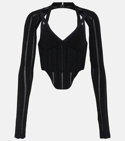 Верх-корсет-колонна Dion Lee, черный