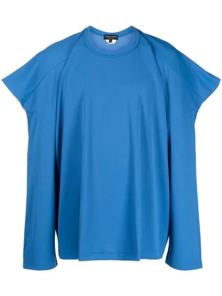 Comme des Garçons Homme Plus футболка с подплечниками, синий