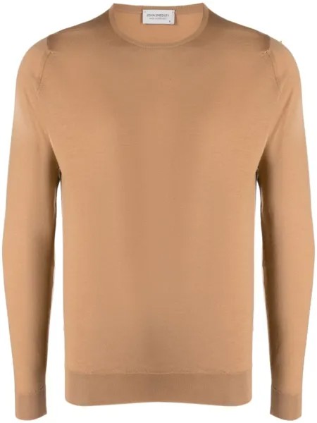 John Smedley джемпер Lundy из шерсти мериноса, нейтральный цвет