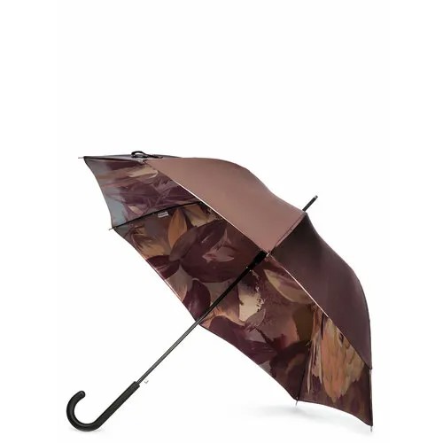 Зонт-трость ELEGANZZA, коричневый, бордовый