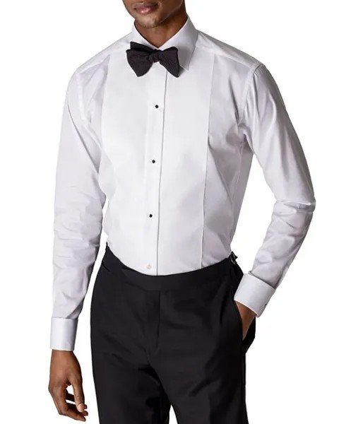 Slim Fit Piqu&;eacute; Формальная рубашка Eton, цвет White