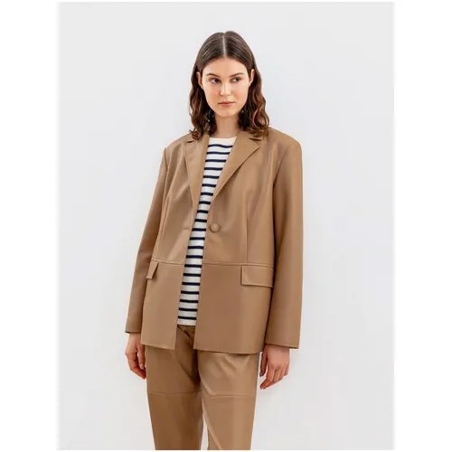 Пиджак Pompa, размер 46, коричневый