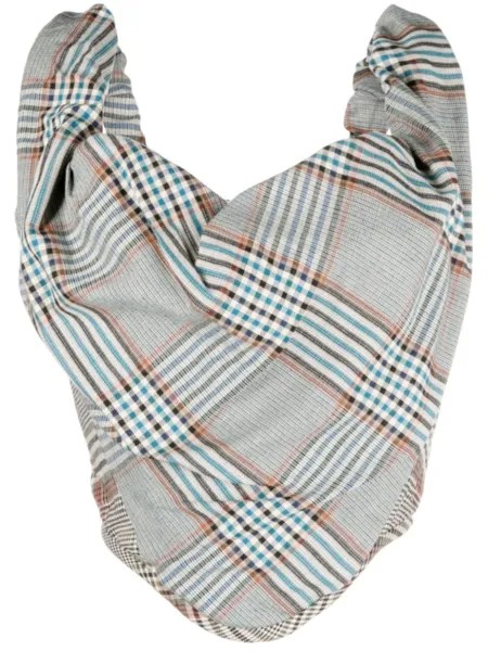 Vivienne Westwood топ-корсет Sunday в клетку, синий