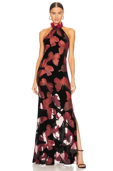 Платье Kim Shui Butterfly Velvet Gown, цвет Multi