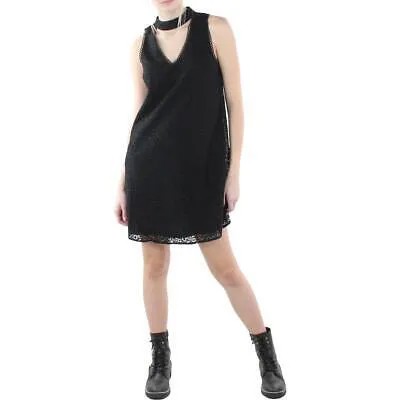 Женское черное кружевное мини-платье для коктейлей и вечеринок Lucy Paris Alexa M BHFO 1771