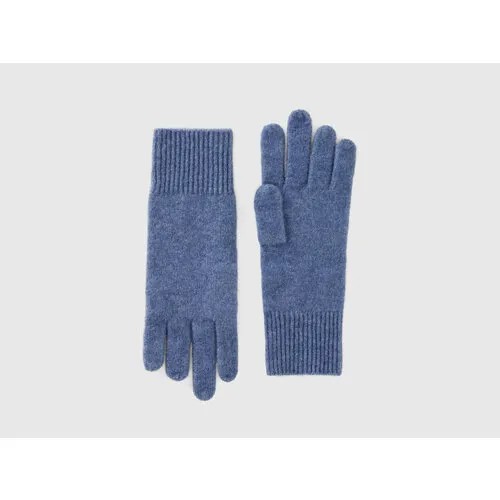 Перчатки UNITED COLORS OF BENETTON, размер One Size, голубой