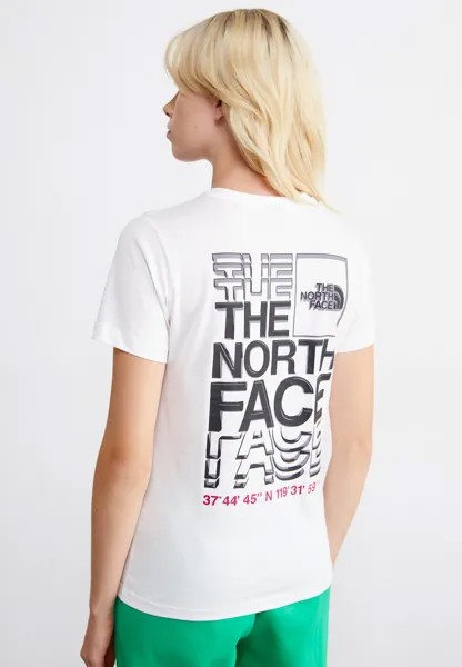 Футболка с принтом COORDINATES TEE The North Face, цвет white