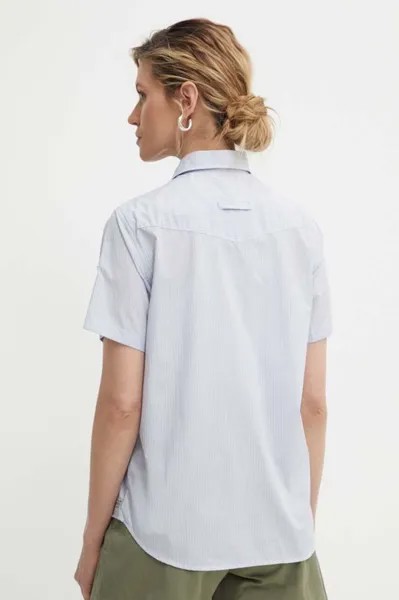 Хлопковая рубашка G-Star Raw, синий