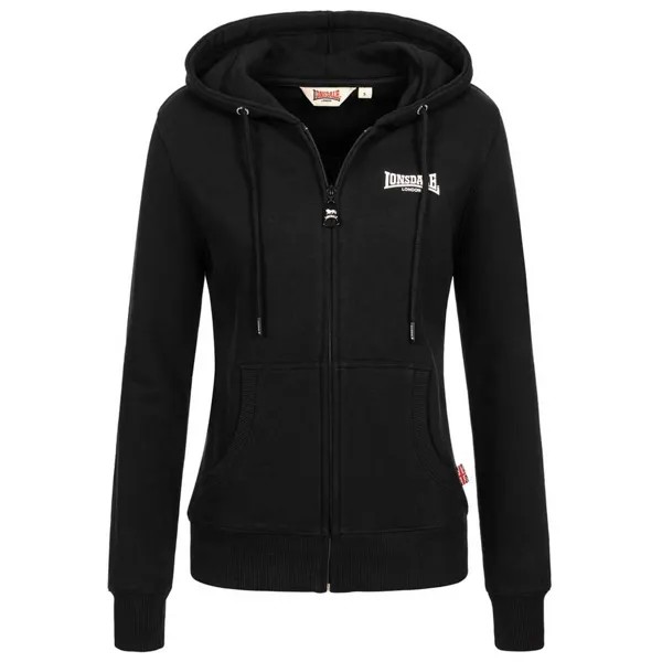 Толстовка Lonsdale Calder Vale Full Zip, черный