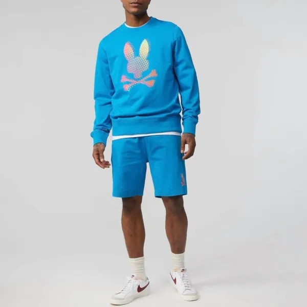 Спортивные шорты Hindes синего цвета Seaport Psycho Bunny