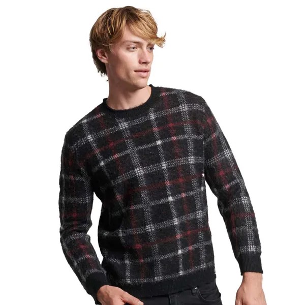 Свитер Superdry Vintage Pattern Crew Neck, черный