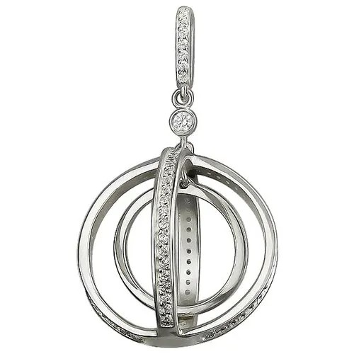 Подвеска с фианитами из серебра 01П158122 Эстет
