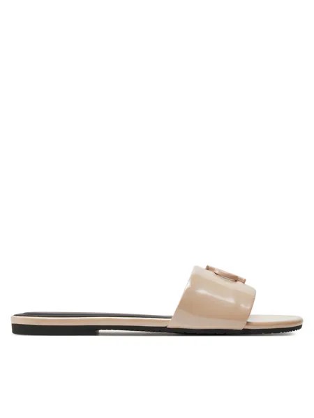 Шлепанцы Calvin Klein Jeans Flat Sandal Slide Mg Met, розовый