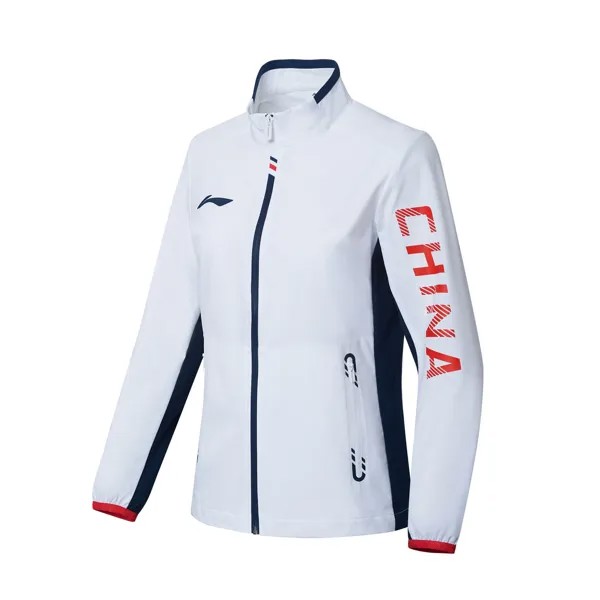 Куртка для настольного тенниса унисекс белого цвета Lining, белый