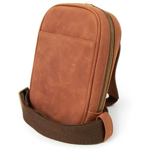 Рюкзак  планшет J. Audmorr JAMR201, натуральная кожа, внутренний карман, горчичный
