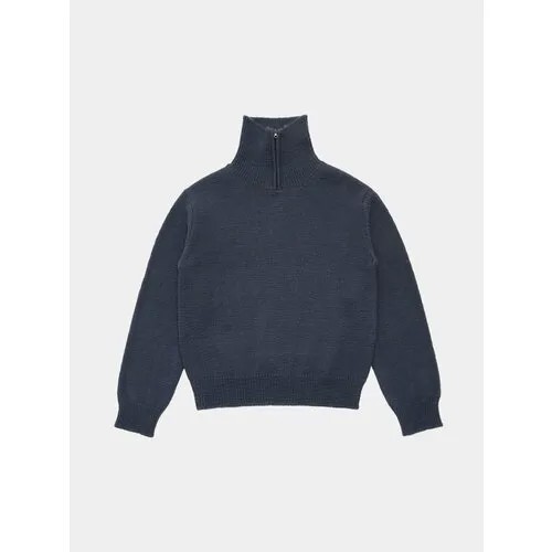 Джемпер AMOMENTO Half Zip-Up Knit, размер L, синий