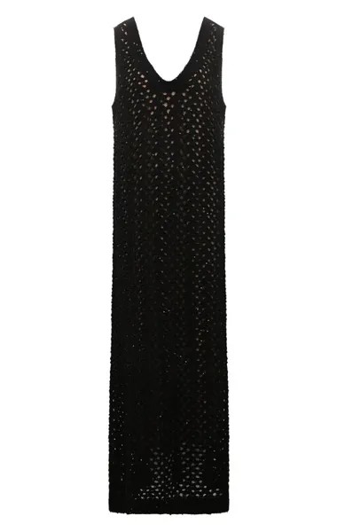 Платье из хлопка и льна Brunello Cucinelli