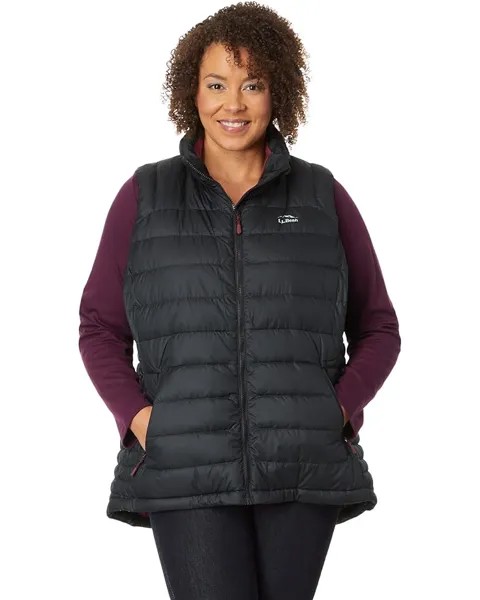Утепленный жилет L.L.Bean Plus Size Down, черный