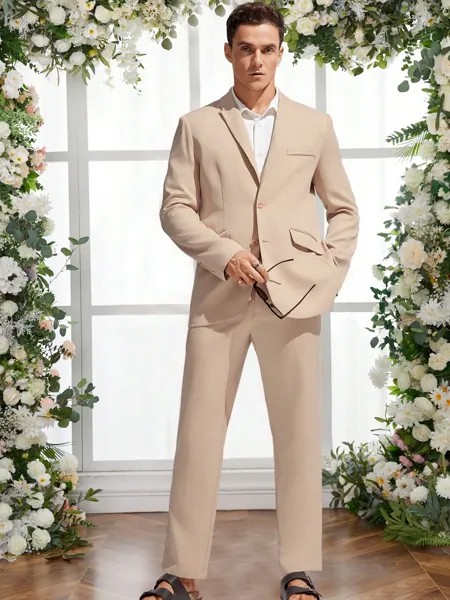 Костюм-двойка мужской Manfinity Homme, абрикосовый