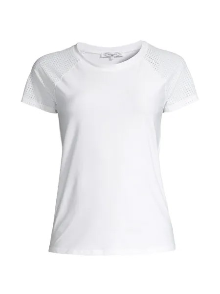 Теннисная футболка с перфорацией L'Etoile Sport, белый