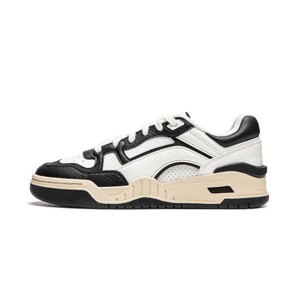Кроссовки LINING Moon White 2.0 Skateboarding Shoes Women's Low-top White/black, белый/черный