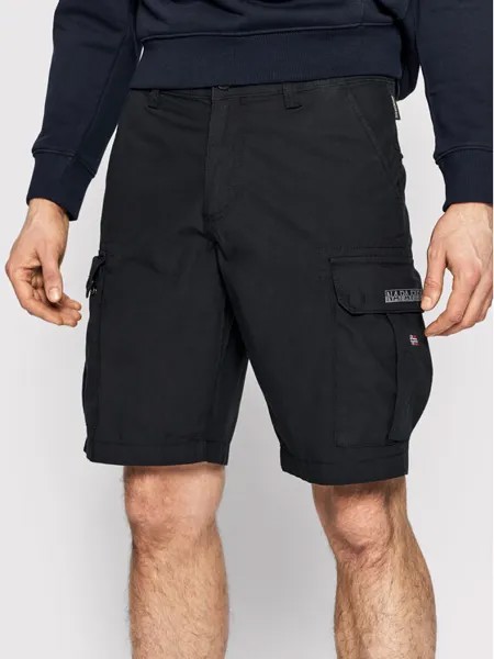 Тканевые шорты regular fit Napapijri, черный