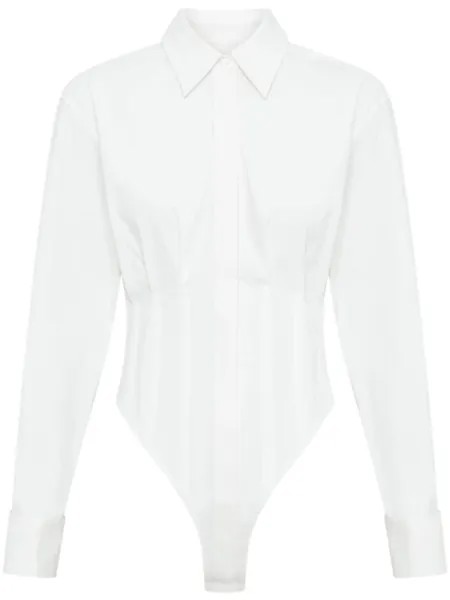Dion Lee поплиновое боди, белый