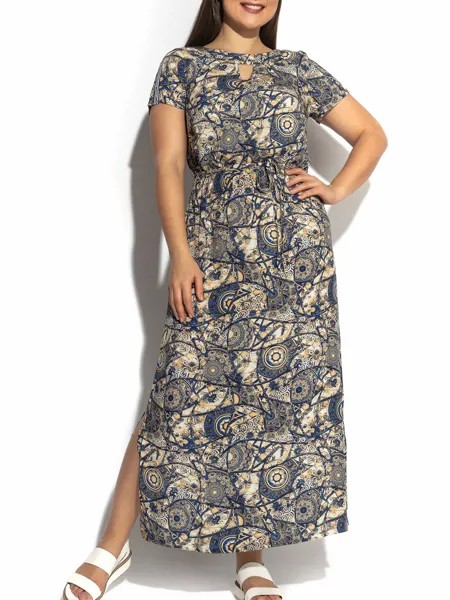 Платье-сарафан женское 1001dress HR00016BL синее 58