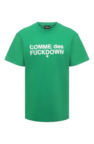 Хлопковая футболка Comme des Fuckdown