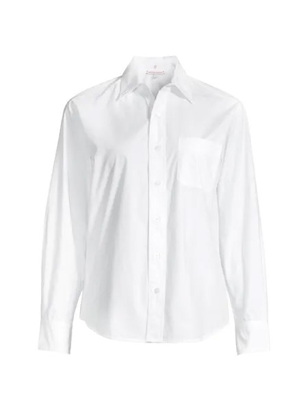 Поплиновая рубашка Perfect с пуговицами спереди Frances Valentine, белый