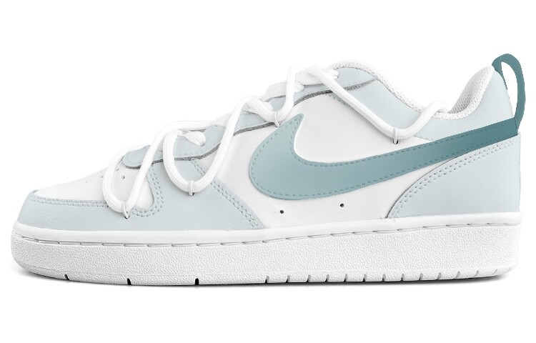 Кроссовки Nike Court Borough Skateboarding Shoes Women's Low-top White, светло-зеленый
