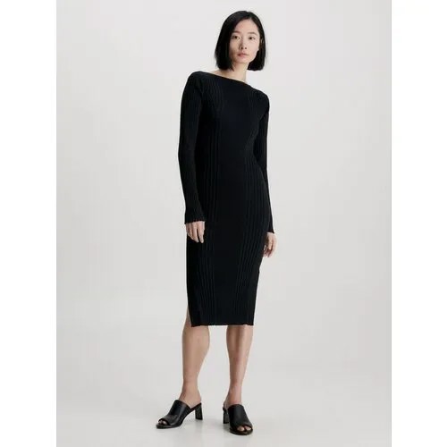 Платье CALVIN KLEIN, размер 50(XL), черный
