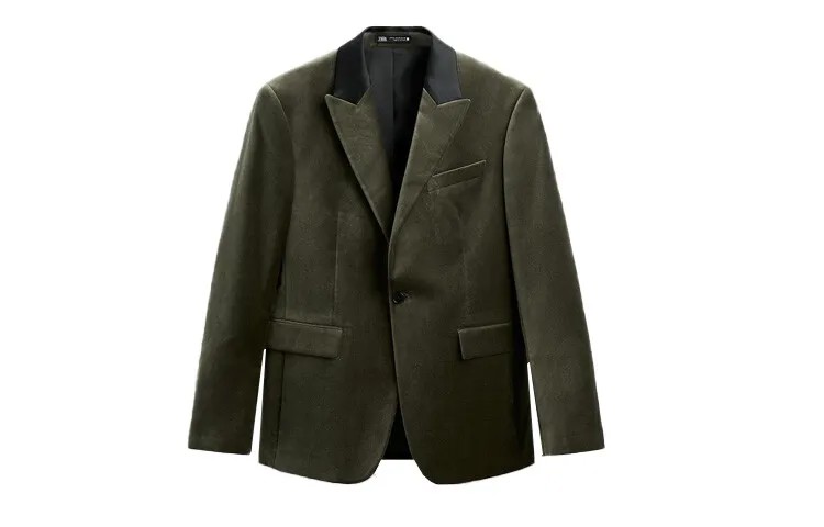 Деловой костюм мужской серый Zara, серый