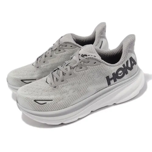 Hoka Clifton 9 2E Wide Grey Black Мужская спортивная обувь для шоссейного бега 1132210-HMBC