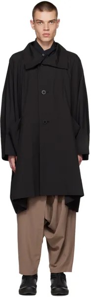 Черное светлое пальто 132 5. ISSEY MIYAKE