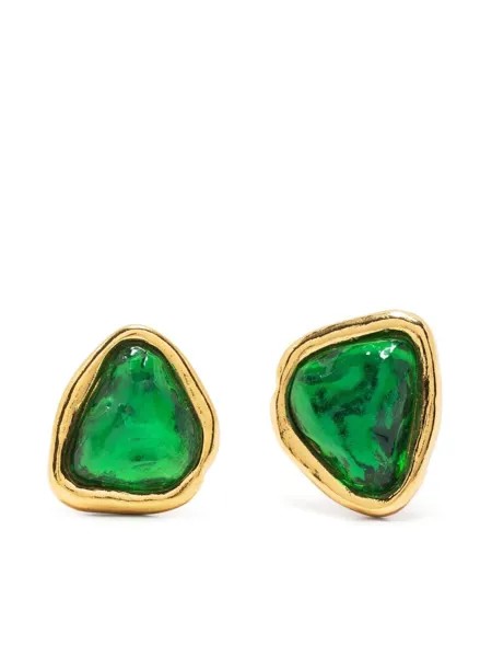 Yves Saint Laurent Pre-Owned серьги-клипсы 1980-х годов