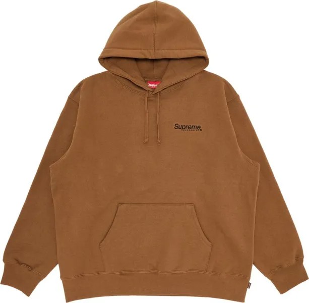 Толстовка Supreme Worldwide Hooded Sweatshirt 'Olive Brown', коричневый