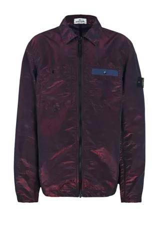 Рубашка на молнии с накладными карманами Stone Island