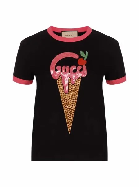 Хлопковая футболка Gucci ice cream Gucci