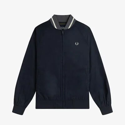 Fred Perry Tennis Bomber Jacket Мужская темно-синяя повседневная верхняя одежда