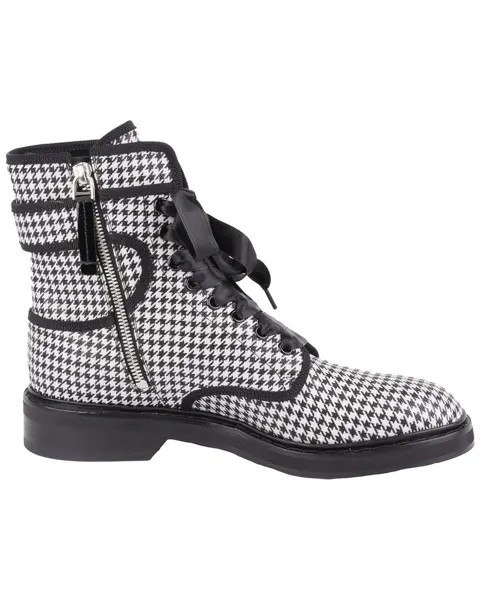 Roger Vivier Кожаные ботинки Viv Rangers со стразами, черный