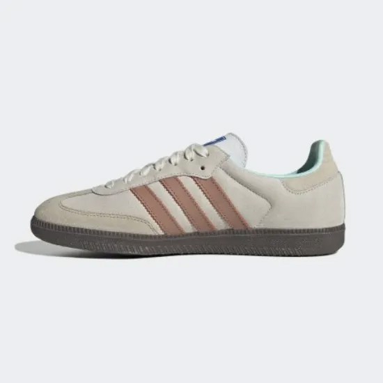 Замшевые туфли Adidas Samba OG кремового/лососевого цвета — ID2047 Expeditedship
