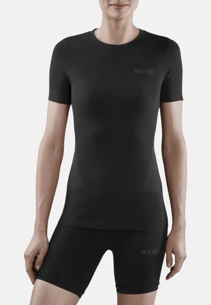 Майка/рубашка COLD WEATHER BASE SHORT SLEEVE CEP, цвет black