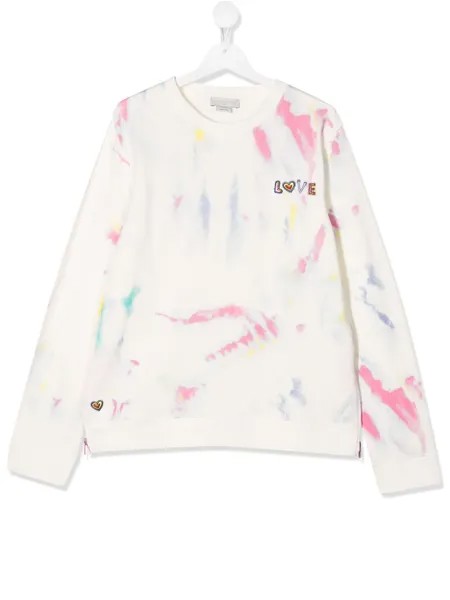 Stella McCartney Kids толстовка с принтом тай-дай