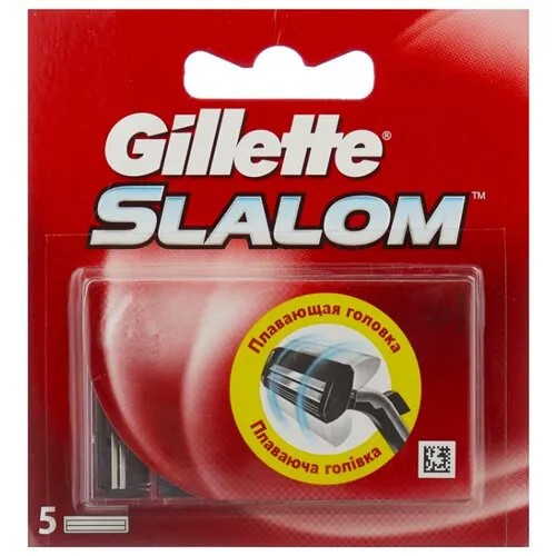 Сменные кассеты Gillette Slalom, 5 шт.