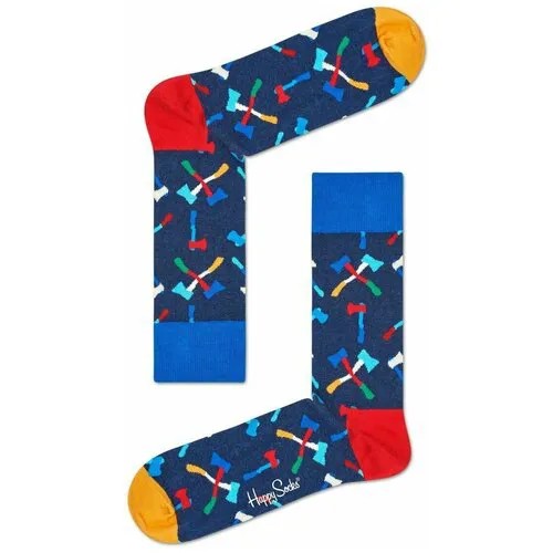 Носки Happy Socks, 1 пара, размер 36-40, коричневый, мультиколор