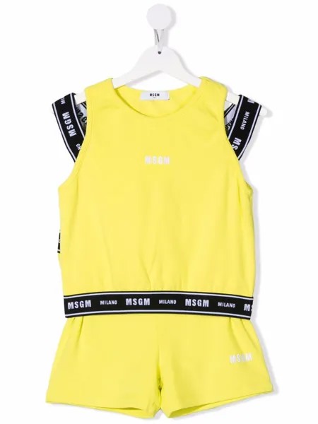 MSGM Kids спортивный костюм с логотипом