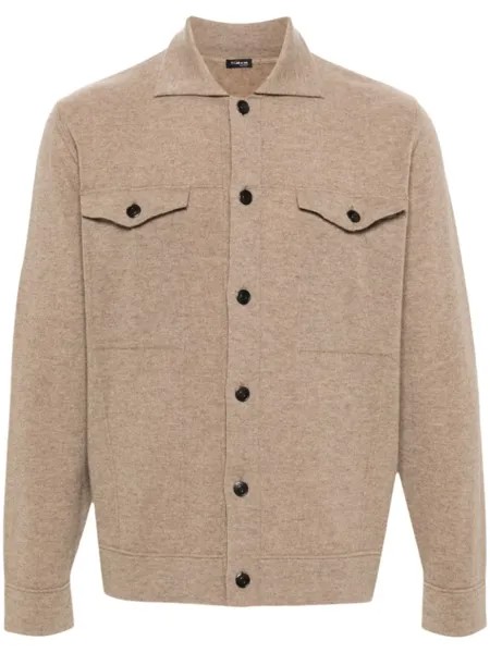 Kiton кашемировый кардиган, нейтральный цвет