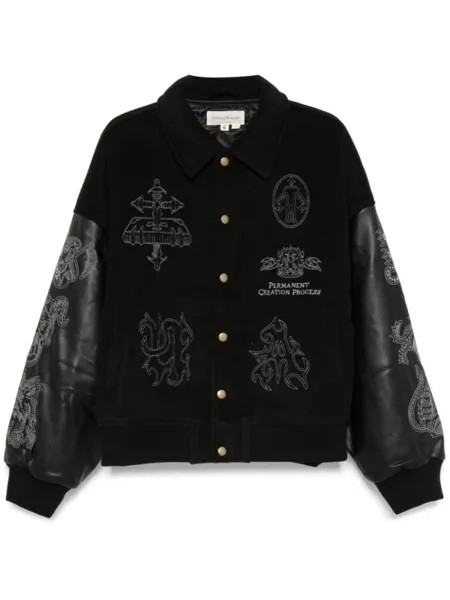 UNTITLED ARTWORKS бомбер Angel Of Death Varsity, черный