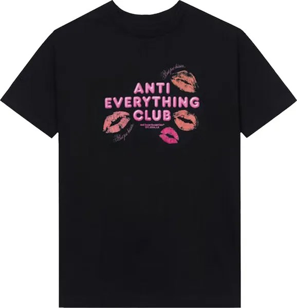 Футболка Anti Social Social Club Anti Everything Club <3 T-Shirt 'Black', черный